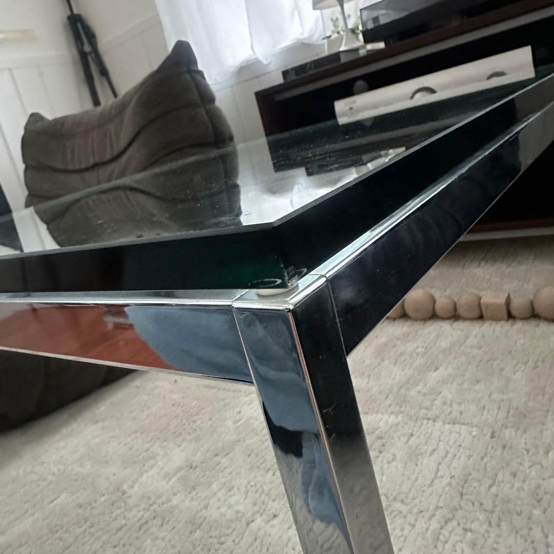 【Hi K】Knoll 定価17万円　ガラストップ コーヒテーブル