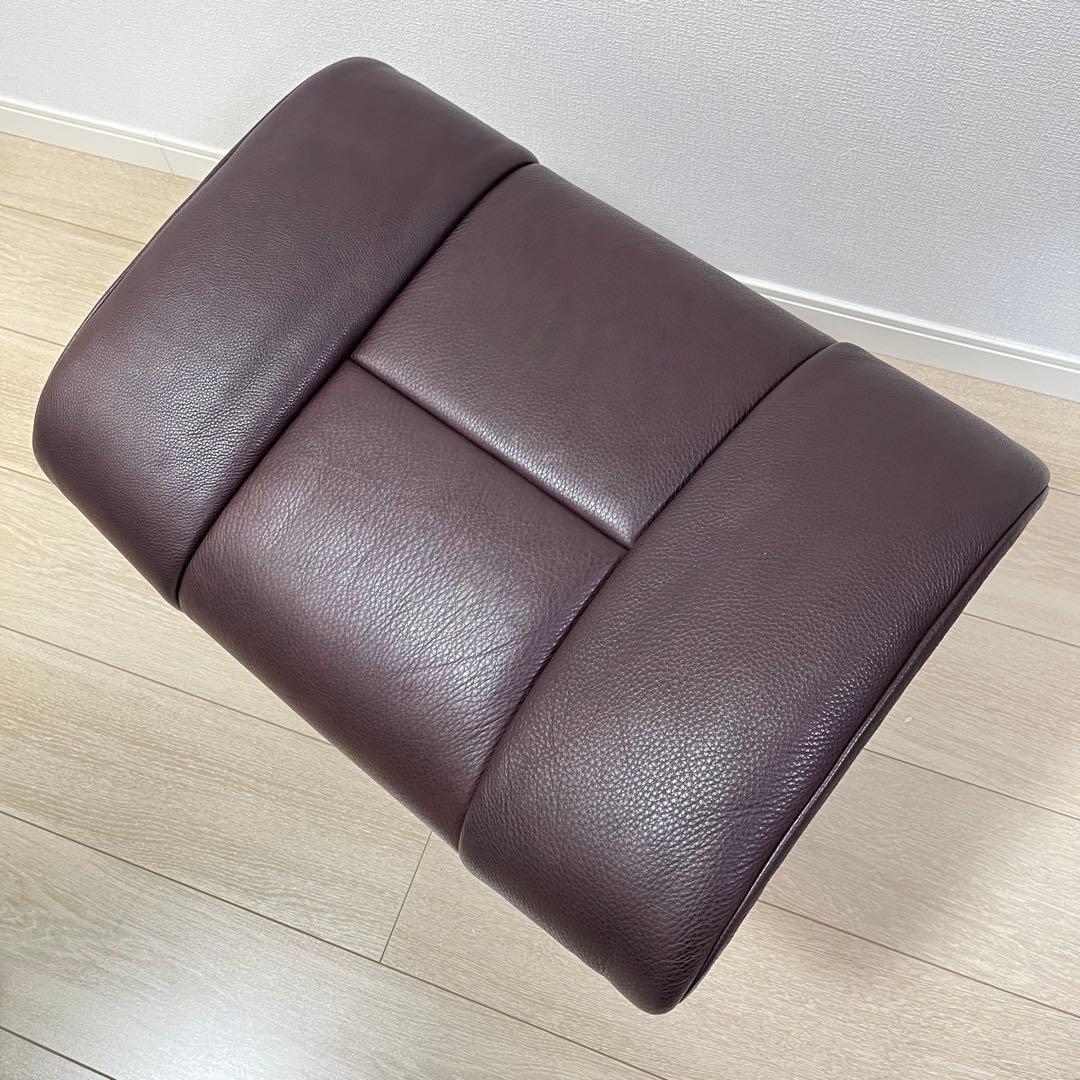 （て13）エコーネス オットマン ストレスレス レノ Reno 本革 ブラウン