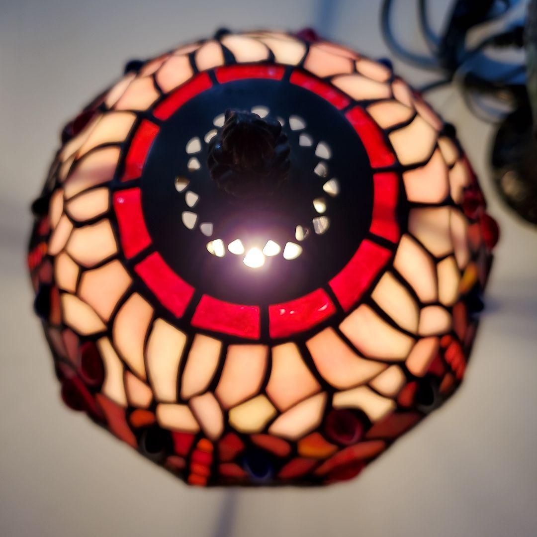 アンティークステンドグラステーブルランプ お値下げしました。