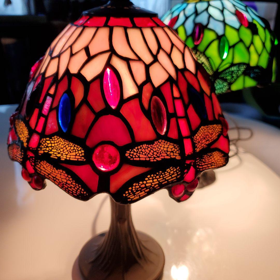 アンティークステンドグラステーブルランプ お値下げしました。