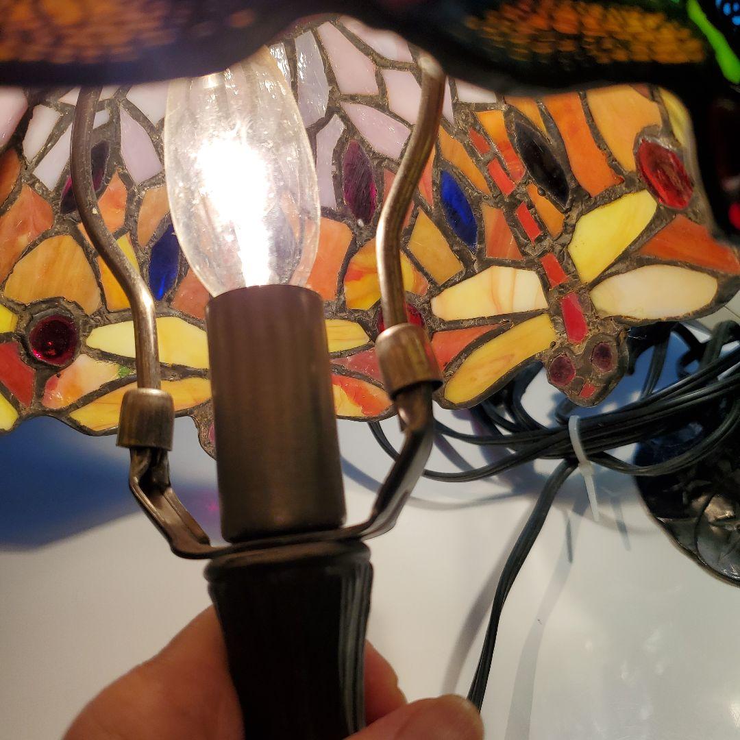 アンティークステンドグラステーブルランプ お値下げしました。