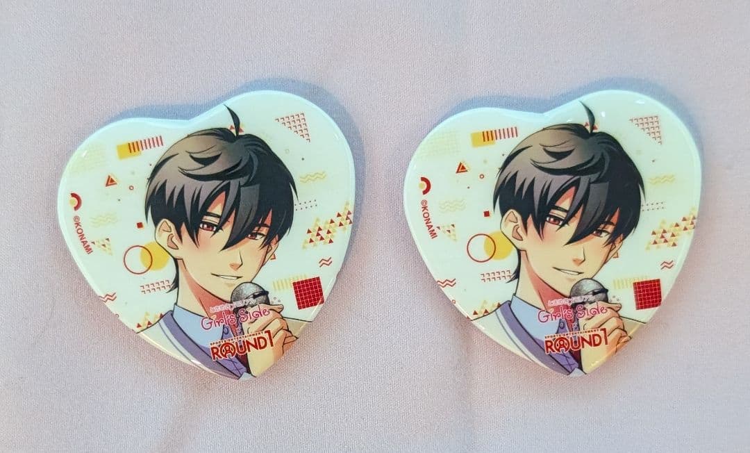 ときメモ gs4 ラウンドワン 風真玲太 ハート缶バッジ - メルカリ