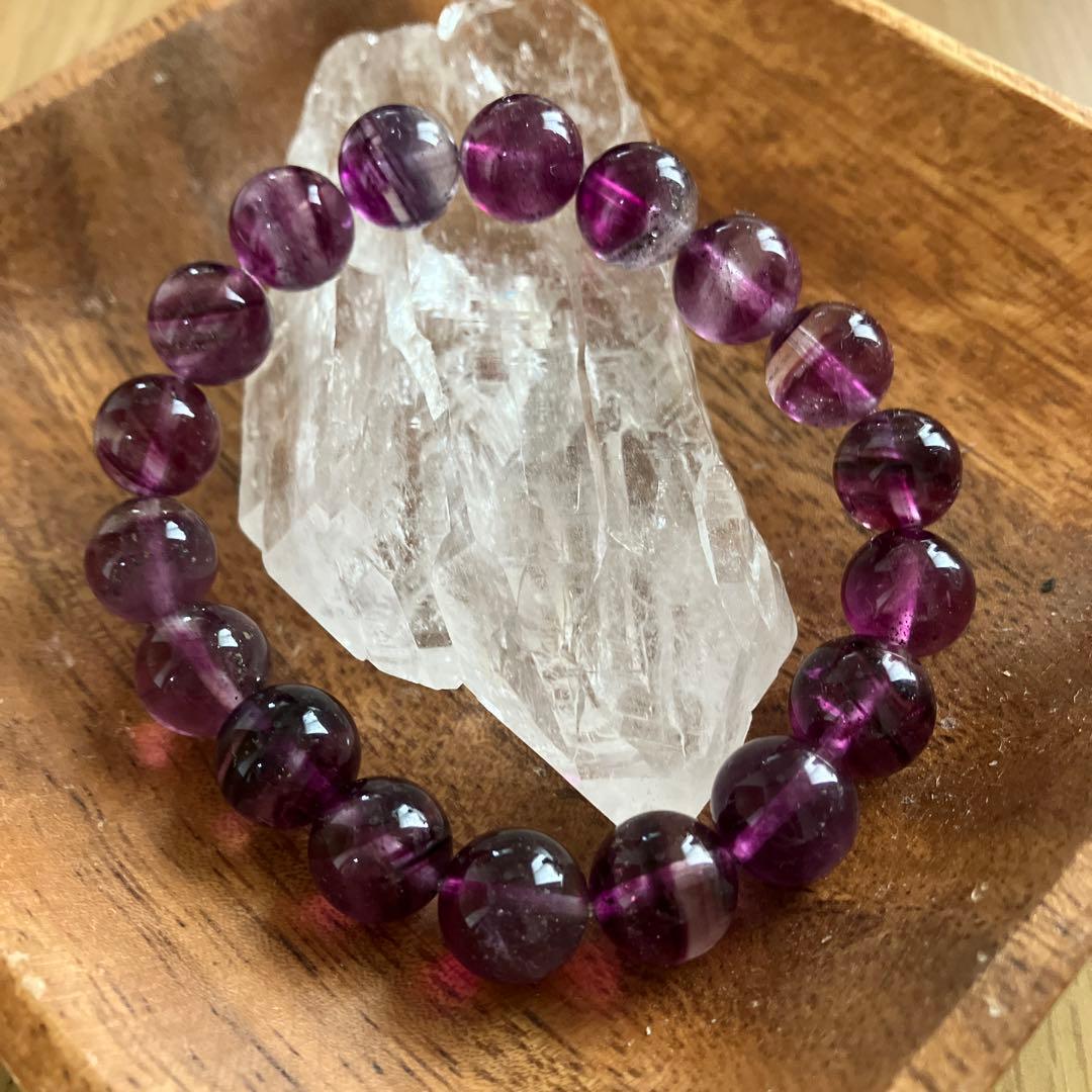 パイライトインフローライト ブレスレット 10ミリ玉