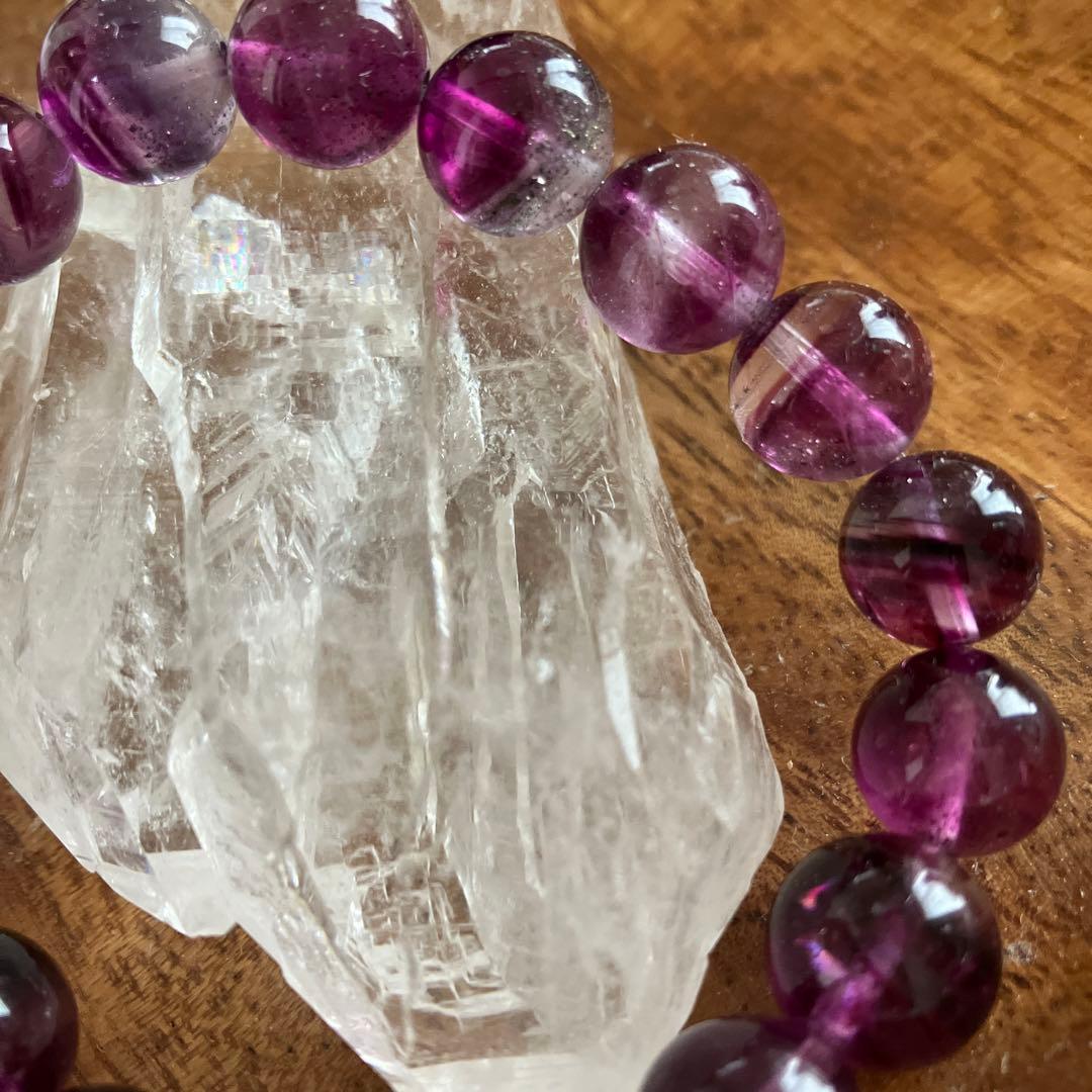 パイライトインフローライト ブレスレット 10ミリ玉