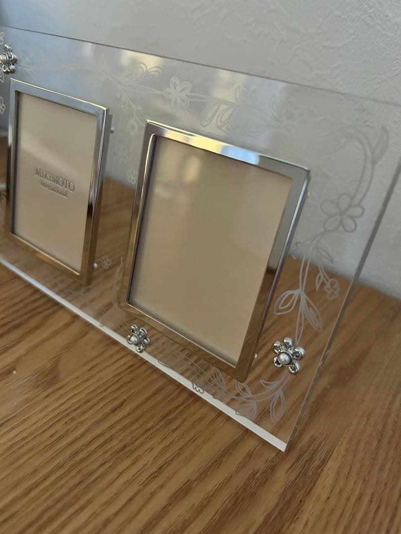 新品未使用ミキモト☆MINIMOTOクリスタル フォトフレームガラス