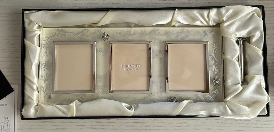 新品未使用ミキモト☆MINIMOTOクリスタル フォトフレームガラス