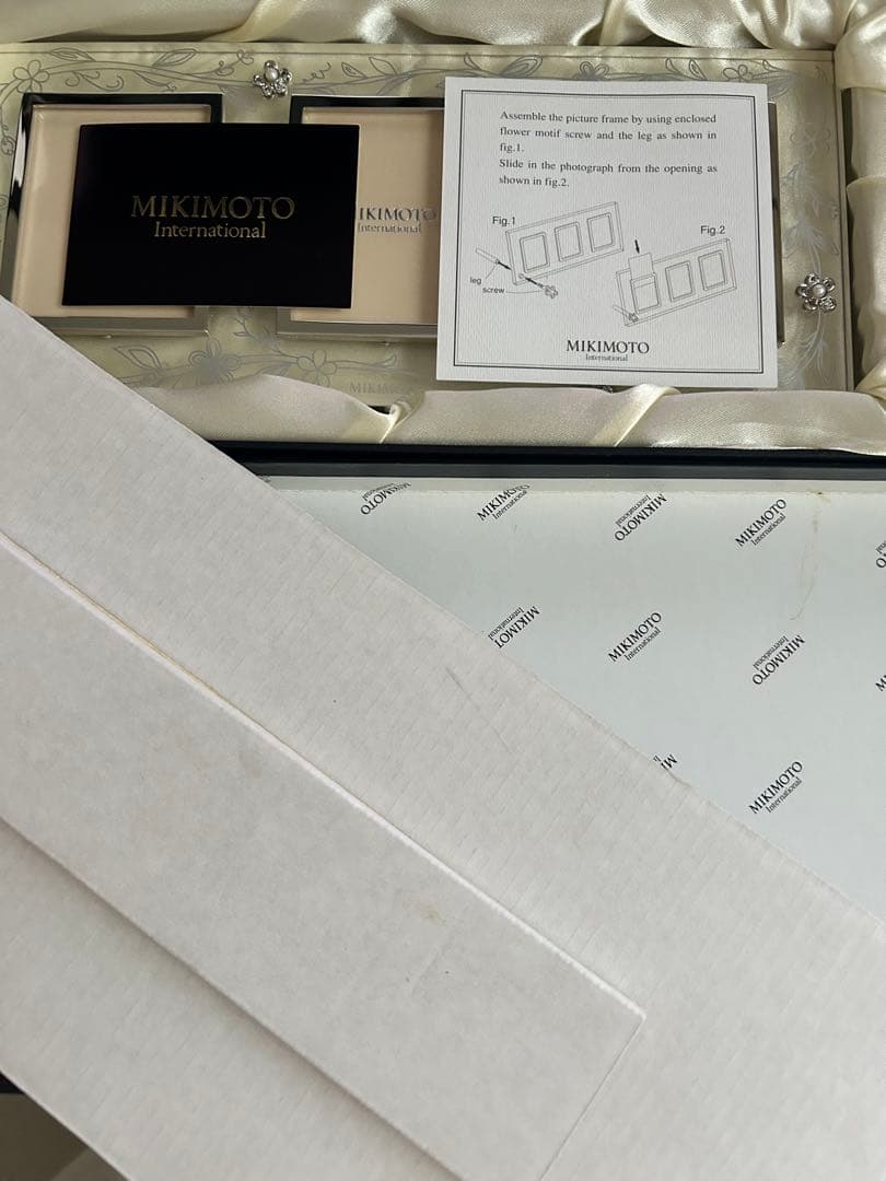 新品未使用ミキモト☆MINIMOTOクリスタル フォトフレームガラス