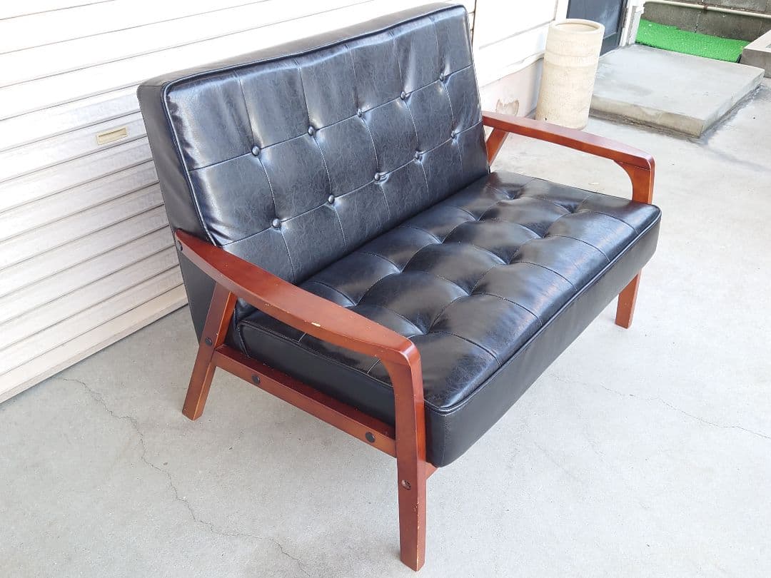 ☆2人がけ レザーソファ