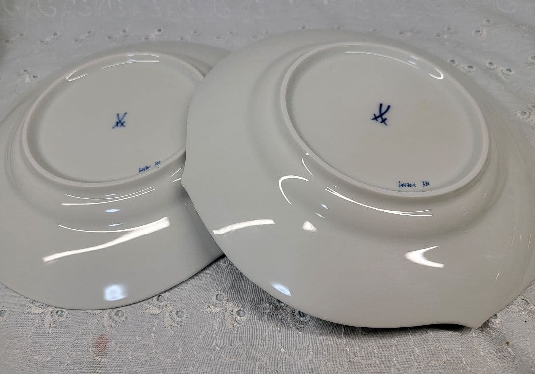 2枚✨未使用あり✨マイセン 青い花 ブルーフラワー プレート 皿 1枚未使用