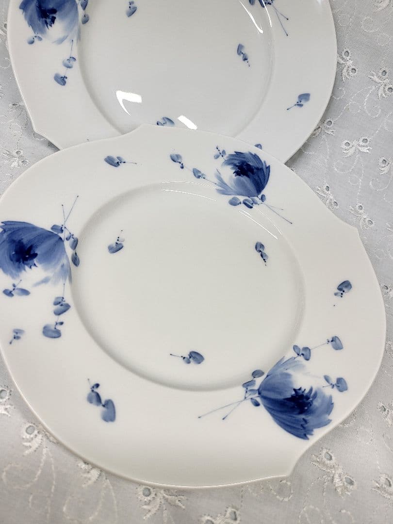 2枚✨未使用あり✨マイセン 青い花 ブルーフラワー プレート 皿 1枚未使用