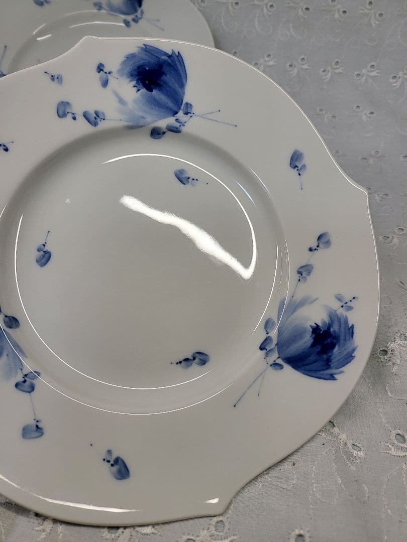 2枚✨未使用あり✨マイセン 青い花 ブルーフラワー プレート 皿 1枚未使用