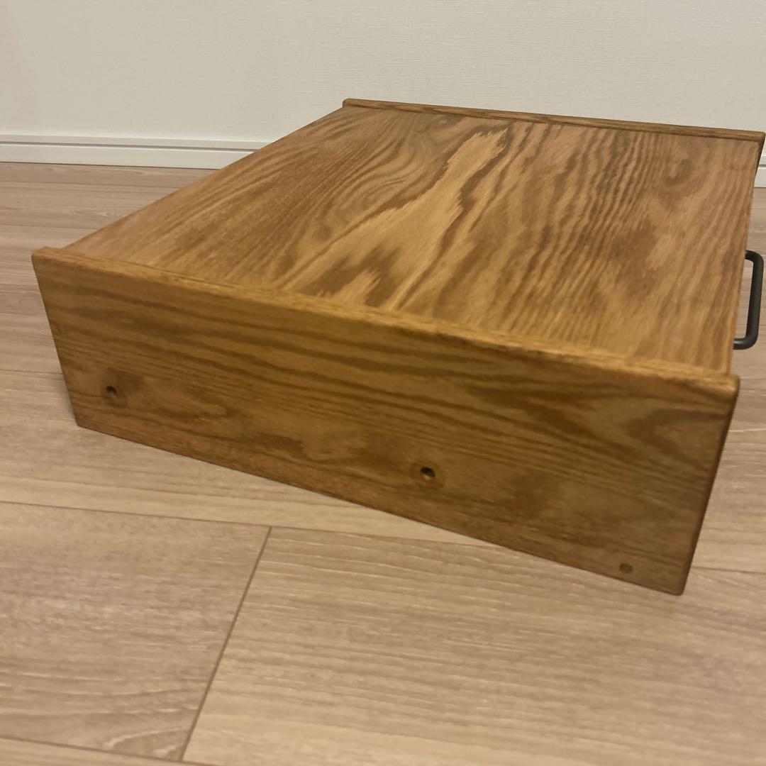 モモナチュラルオーク無垢材ユニットカップボード引き出し部品