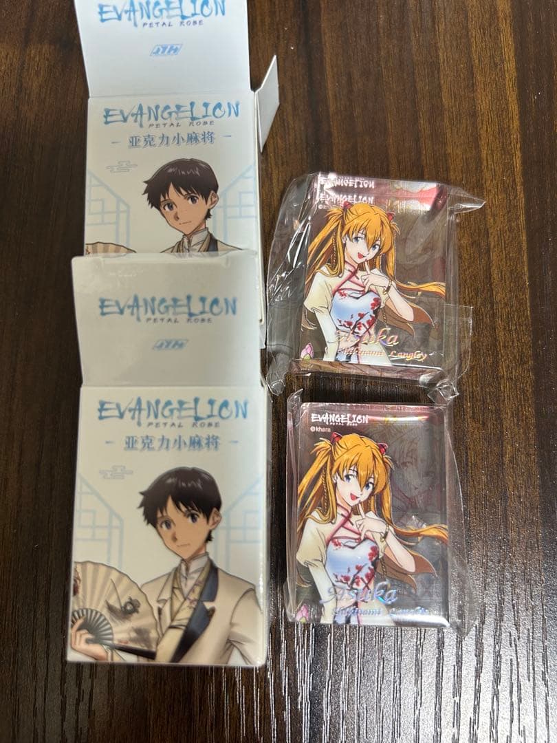 エヴァンゲリオン 上海限定 落花盈裳シリーズ アクリルブロック 2点