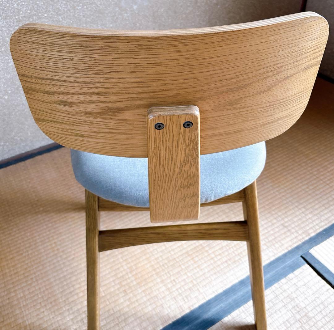 unico DIFE チェア ナチュラル 木製 布張り