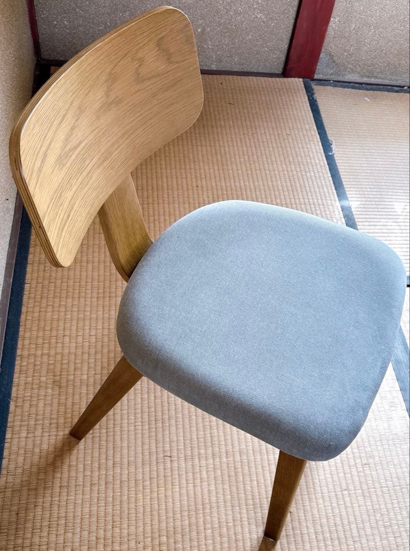 unico DIFE チェア ナチュラル 木製 布張り