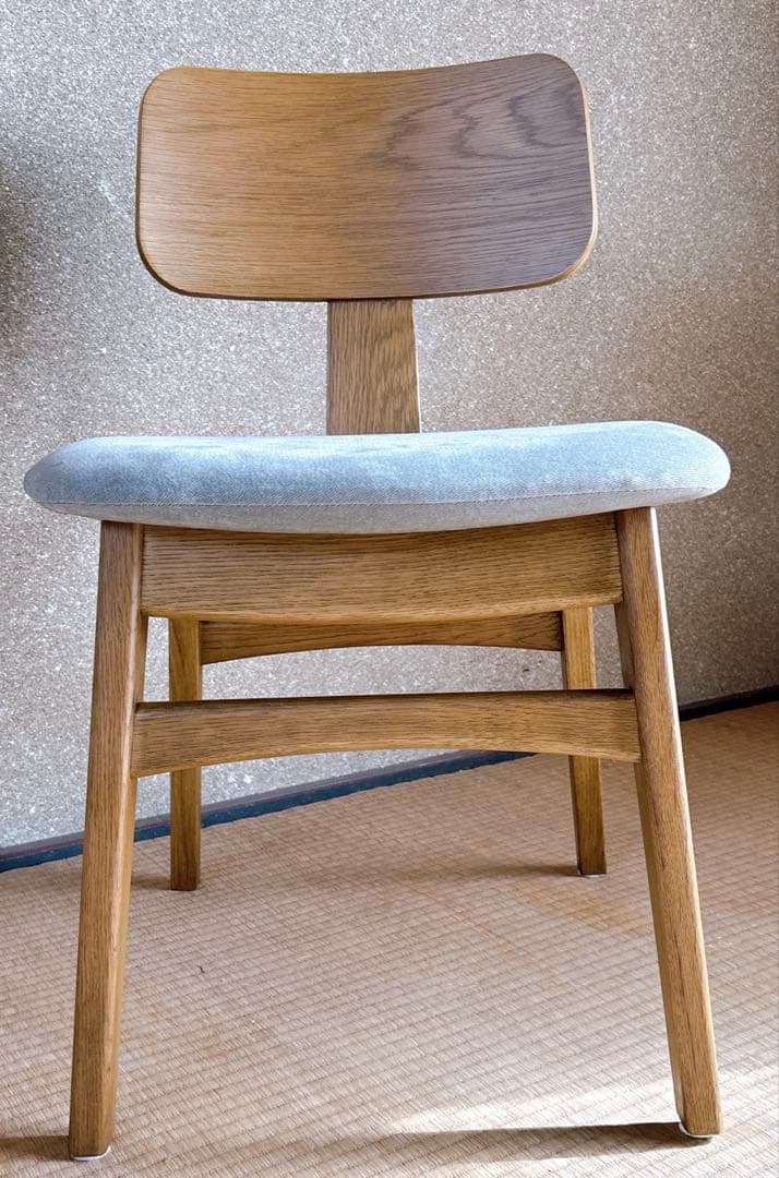 unico DIFE チェア ナチュラル 木製 布張り