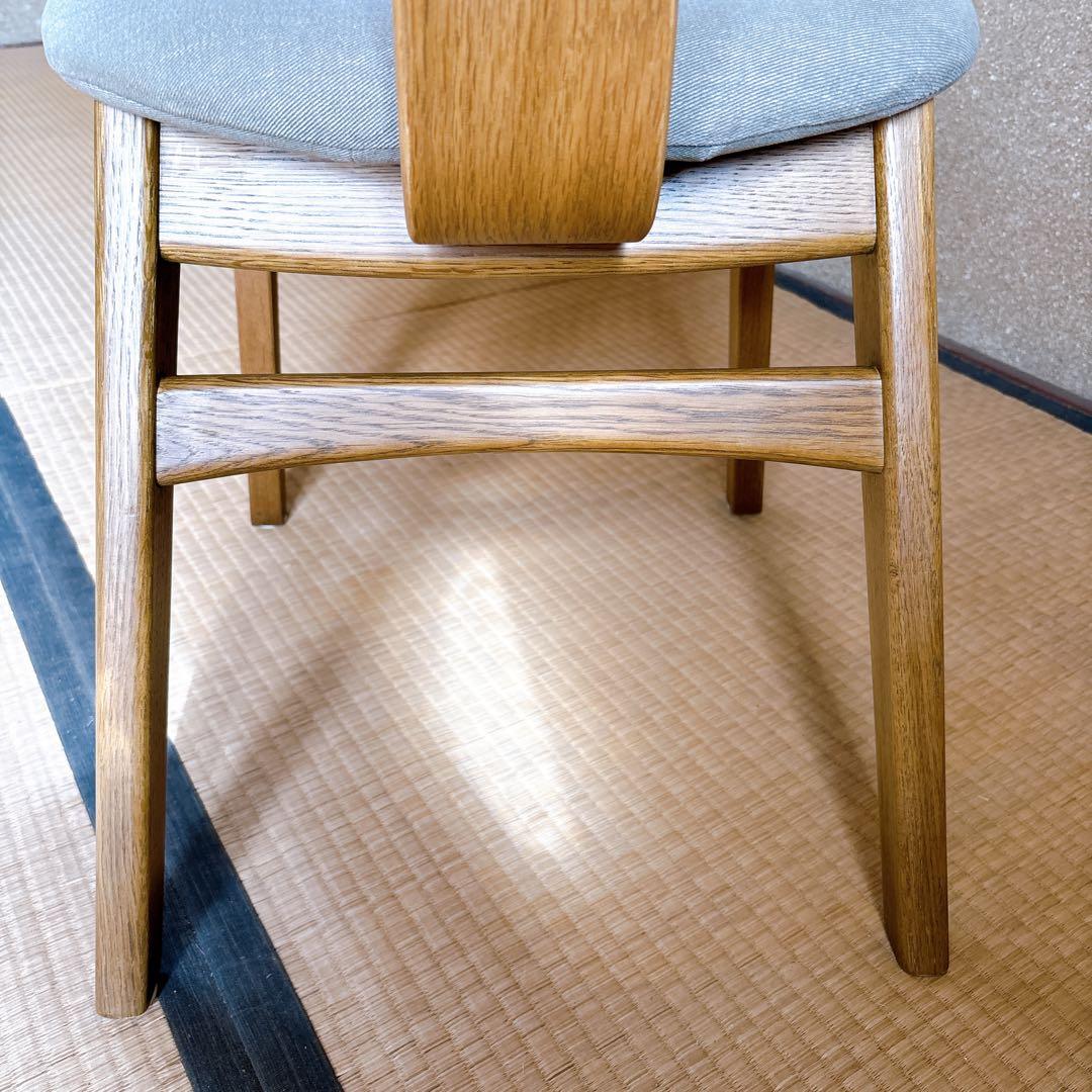 unico DIFE チェア ナチュラル 木製 布張り