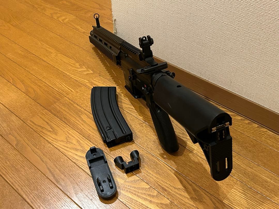 HK 416 D 次世代電動ガンロアレシーバーレーザ刻印追加、ハンドガード