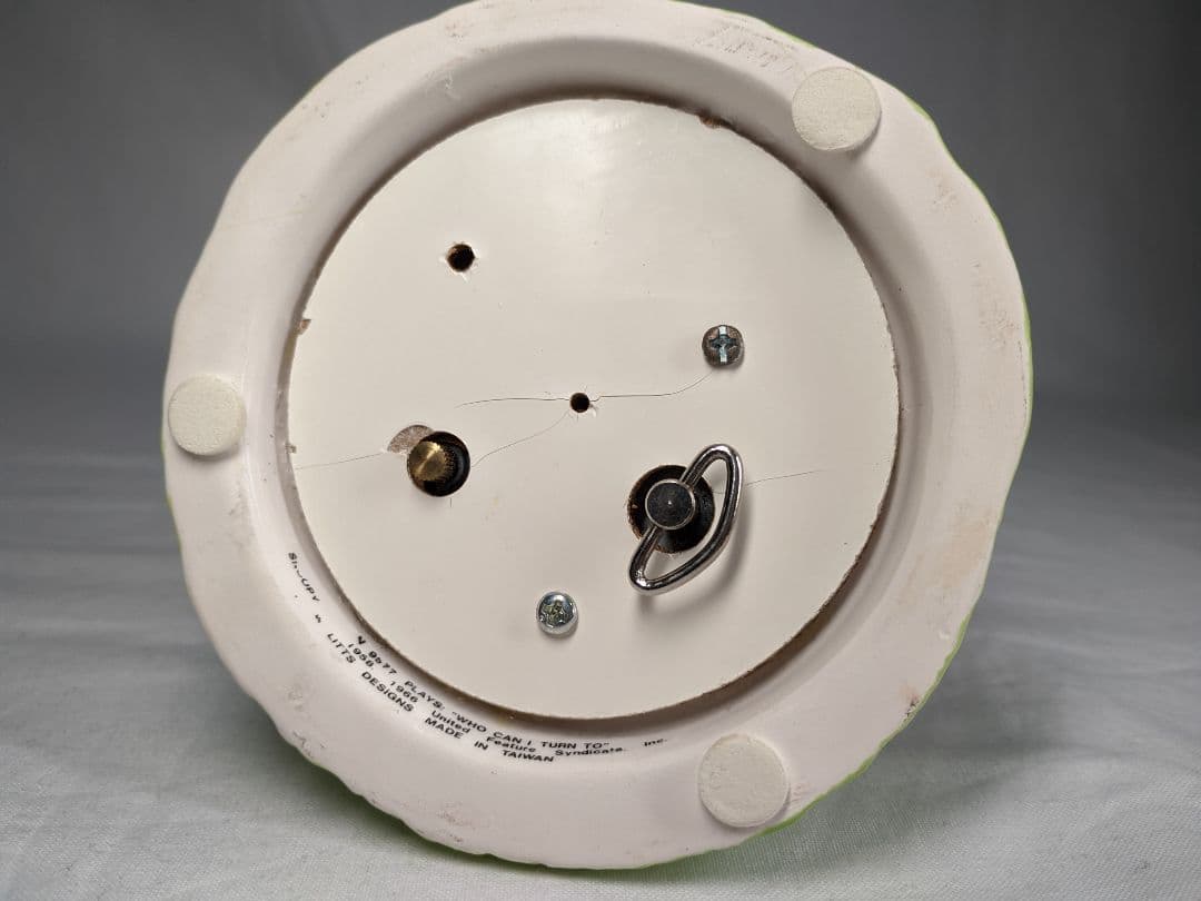 60s WILLITTS DESIGNS スヌーピー 陶器オルゴール サッカー