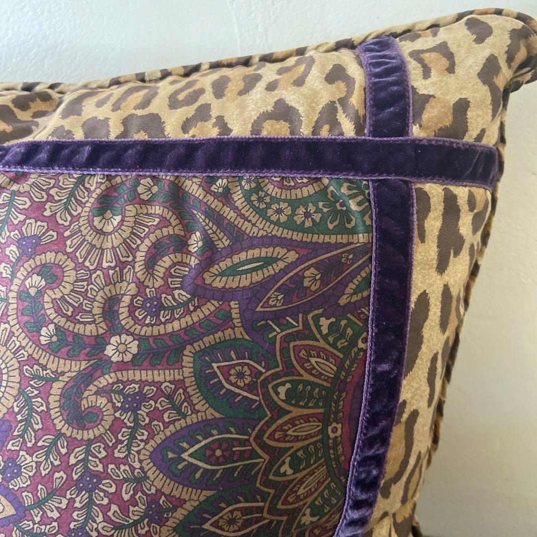 ラルフローレン　レオパードクッション　豹柄