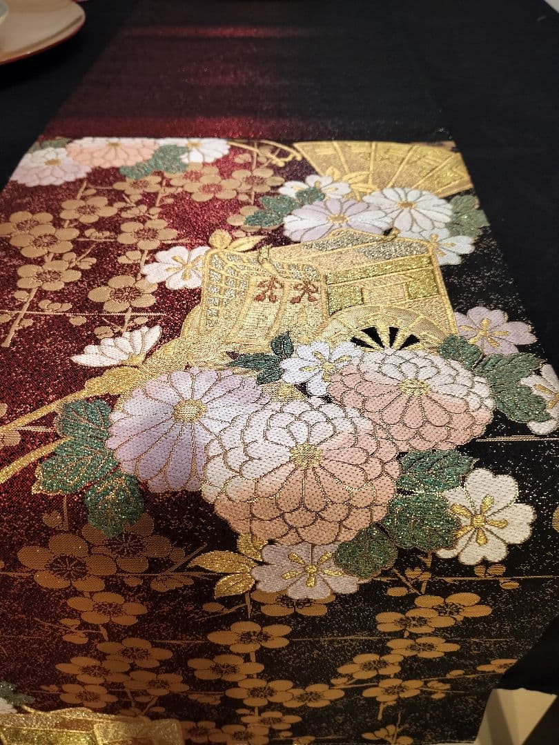 A957☆逸品‼️御所車‼️ひな祭り‼️テーブルランナー2m20cm - メルカリ