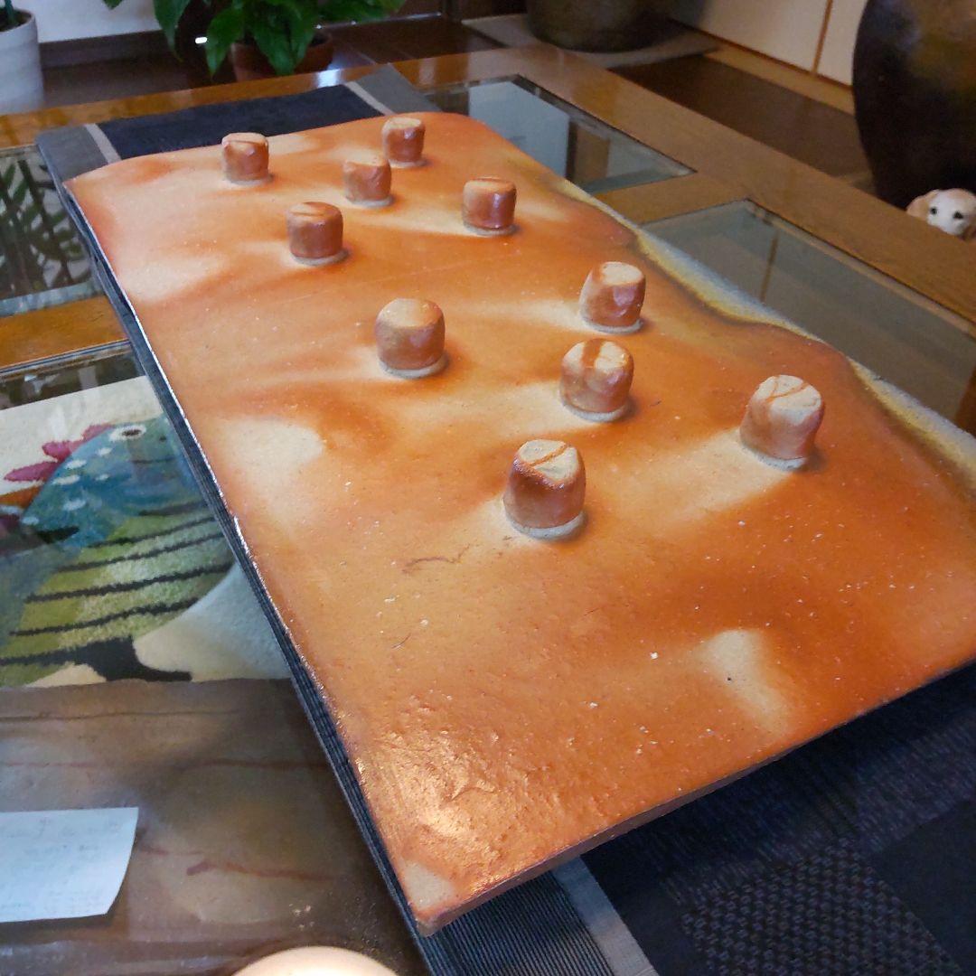 最高の　長方皿　大　11　備前焼