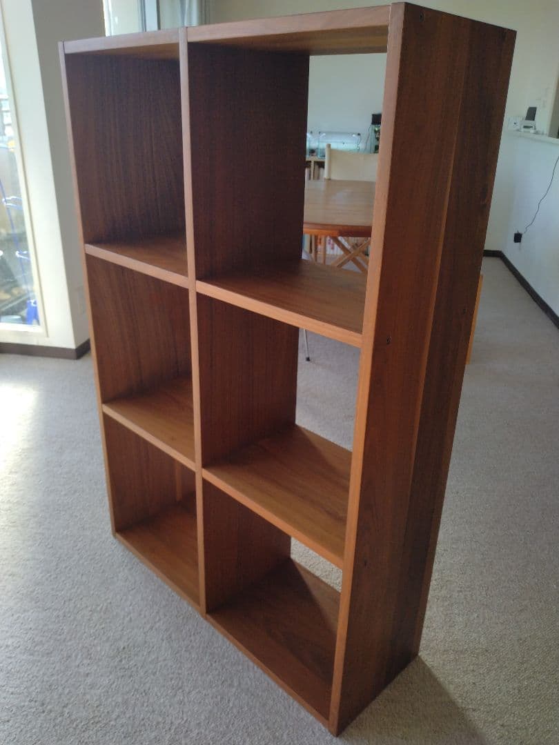 【訳あり良品】MUJI無印 スタッキングシェルフ3×2/ウォルナット材/ラック棚