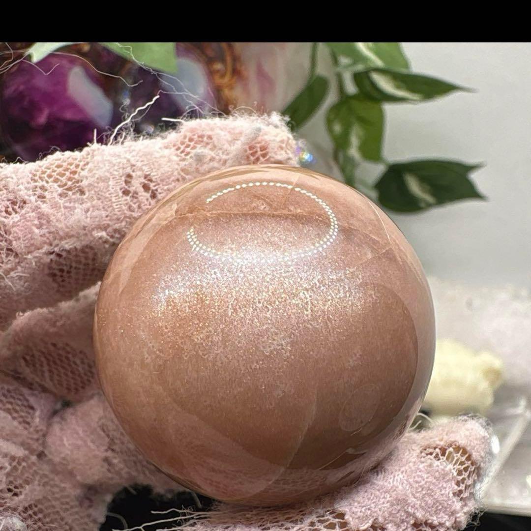 sufiakun高品質 ピーチムーンストーンスフィア♡♡No.1807