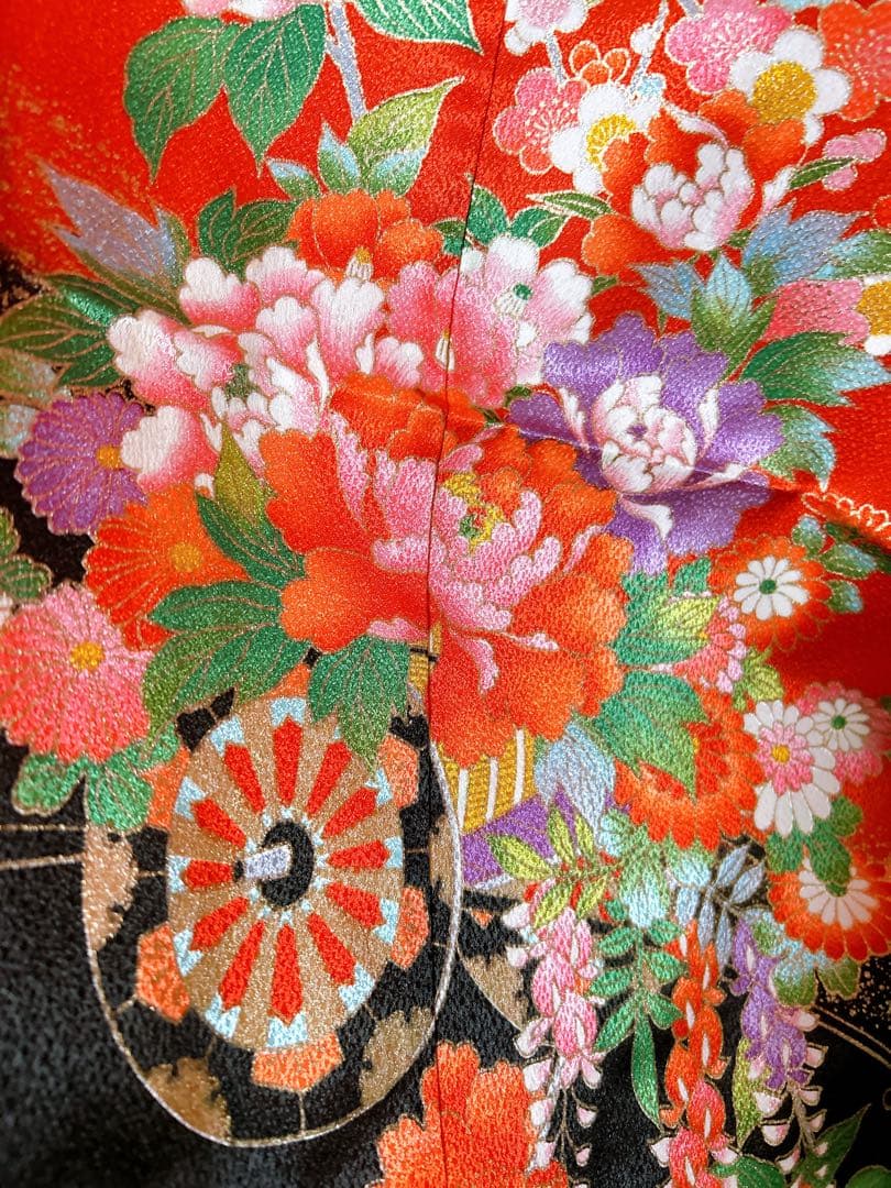 お買い得品♡七五三　7歳　女の子　フルセット　一式　赤系　古典柄