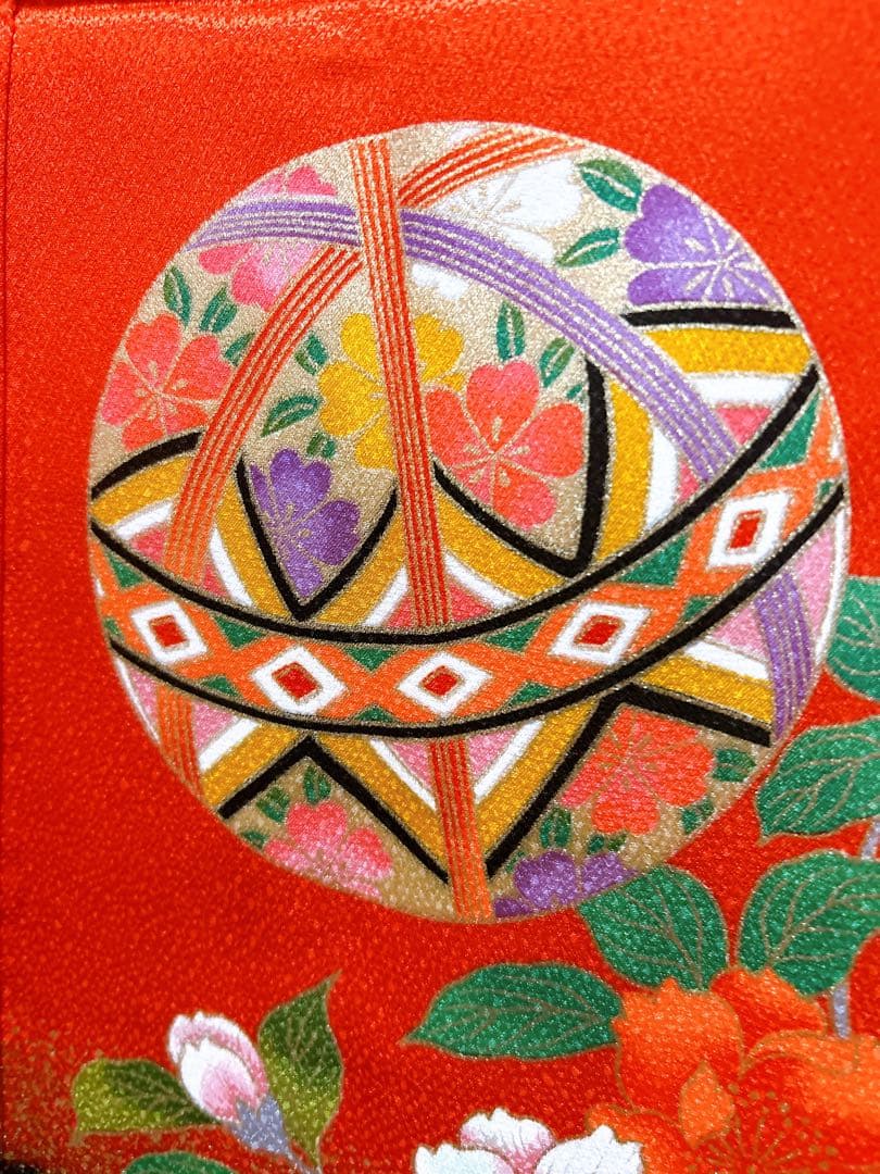 お買い得品♡七五三　7歳　女の子　フルセット　一式　赤系　古典柄