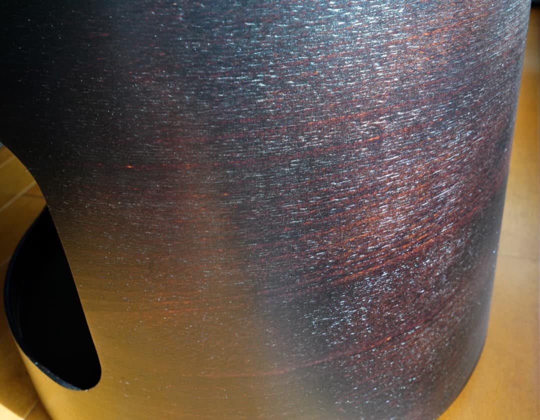 SEMPRE Villa MILANOプライウッドサイドテーブル/ガラス付/美品