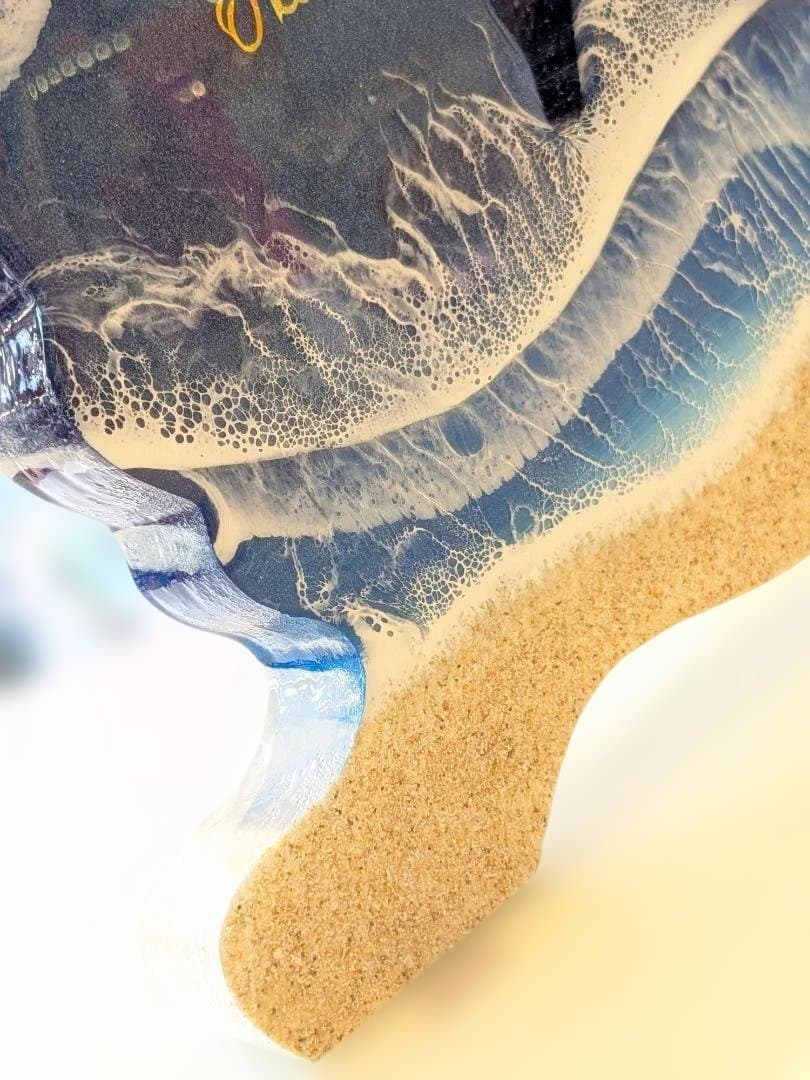 ⑧シーサーのオーシャンアート　おきなわ (オス)　レジンアート