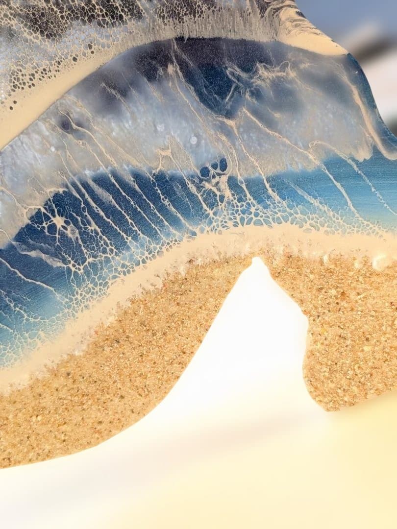 ⑧シーサーのオーシャンアート　おきなわ (オス)　レジンアート