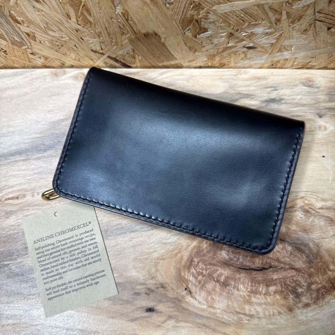 ホーウィン社 クロムエクセル 150 カスタム トラッカーウォレット 茶芯