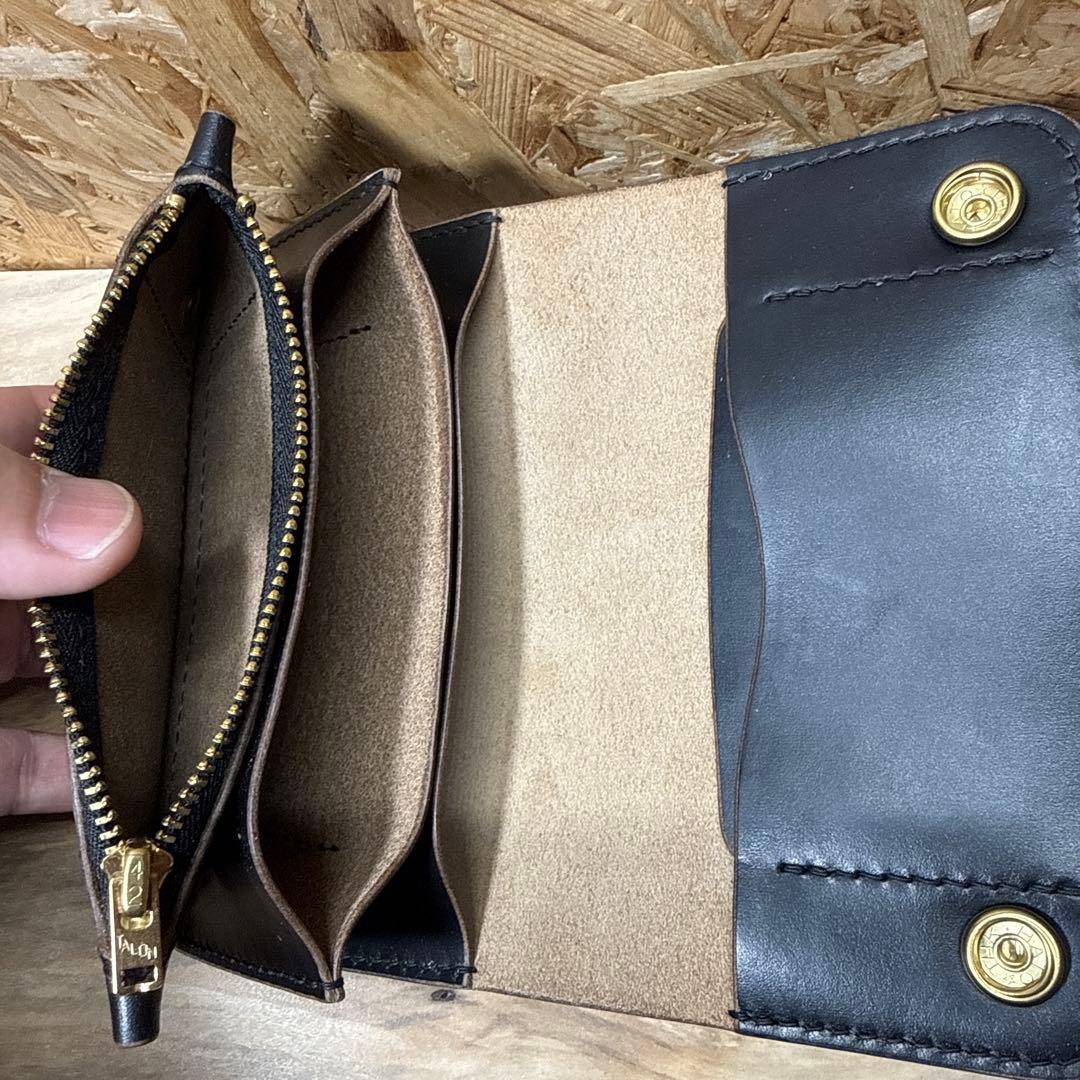 ホーウィン社 クロムエクセル 150 カスタム トラッカーウォレット 茶芯