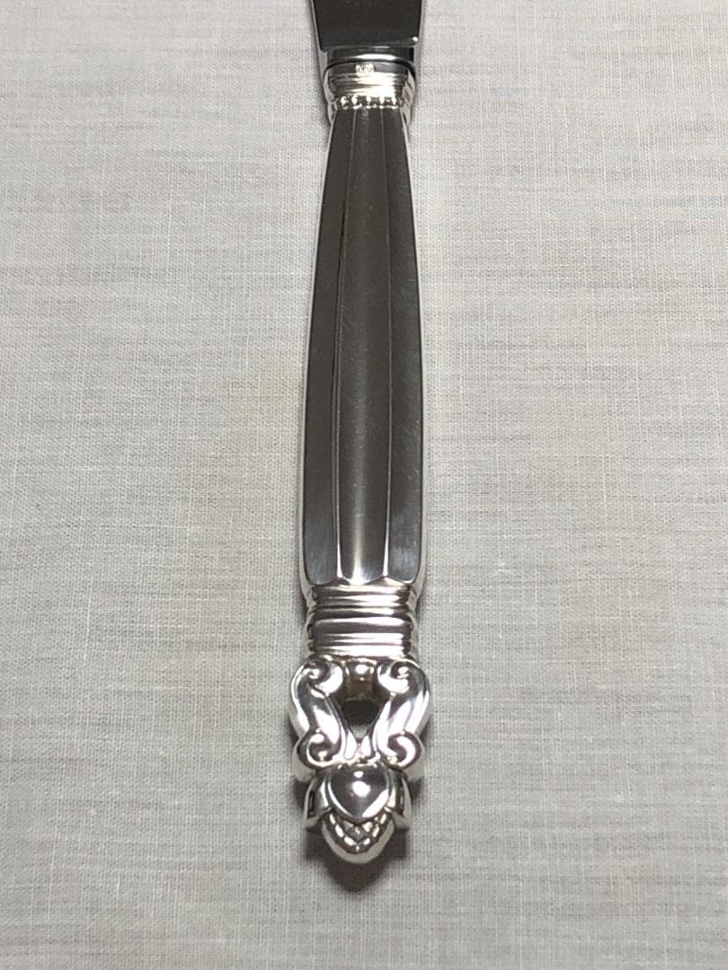 美品 ジョージジェンセン ACORN ディナーナイフ STERLING ①