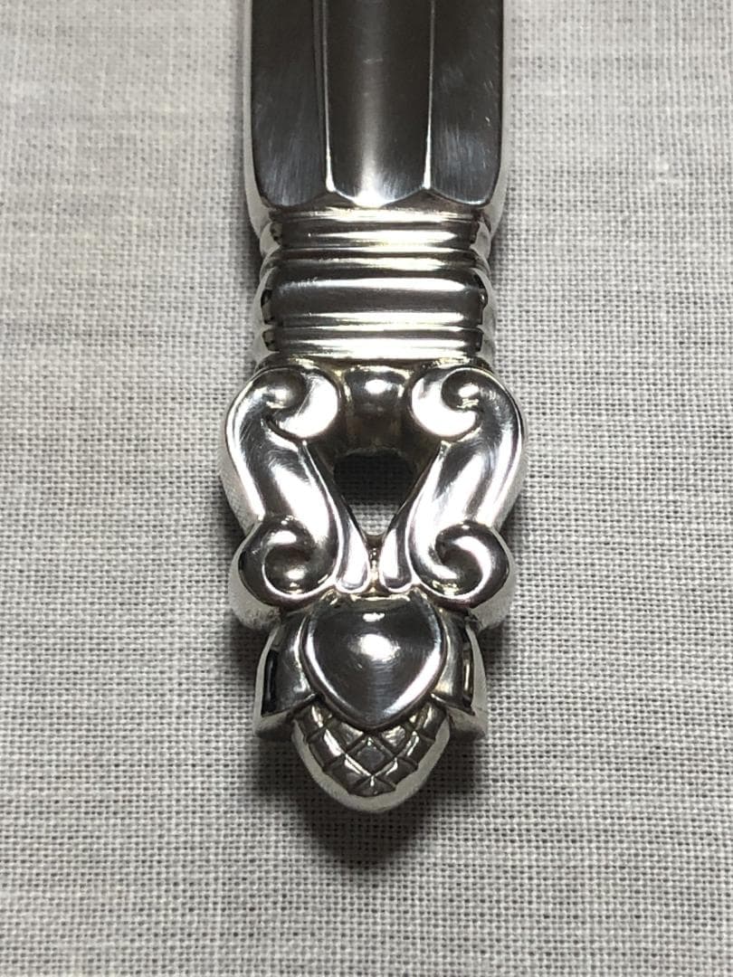 美品 ジョージジェンセン ACORN ディナーナイフ STERLING ①