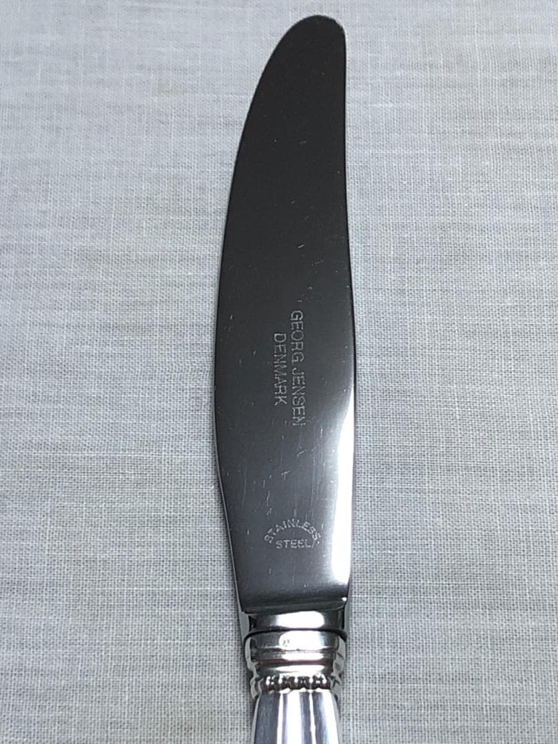 美品 ジョージジェンセン ACORN ディナーナイフ STERLING ①