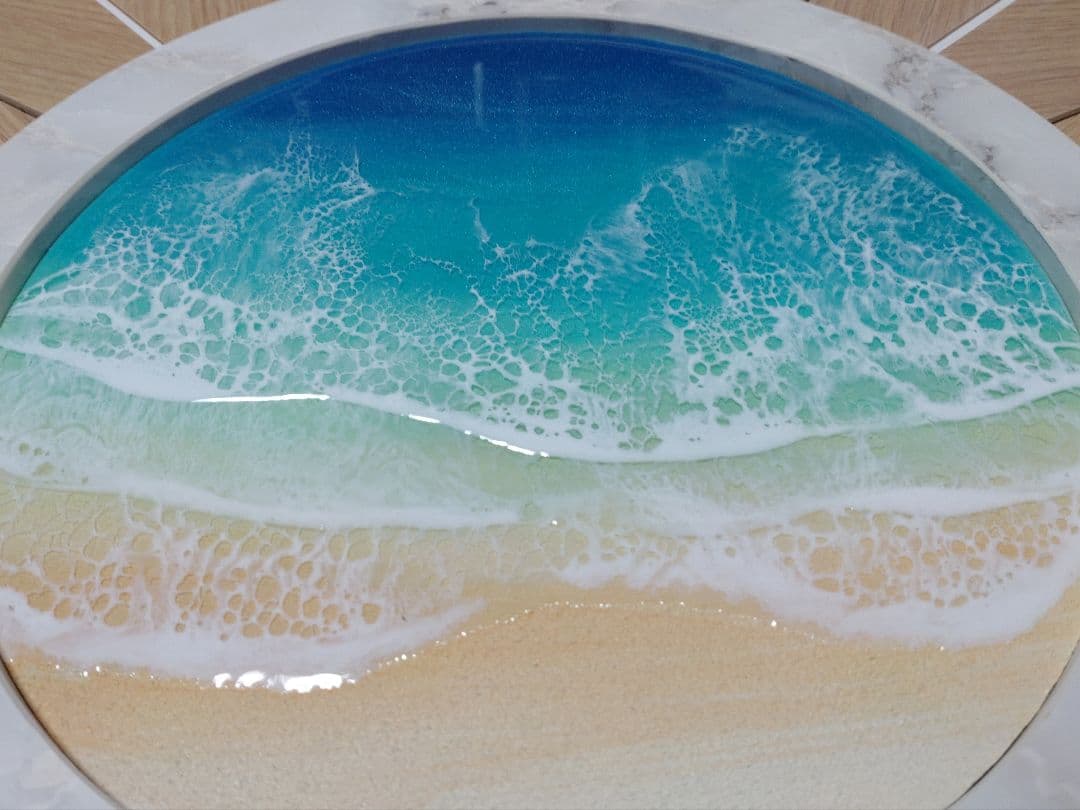 レジンアート(Okinawa Blue・Flower type・480)