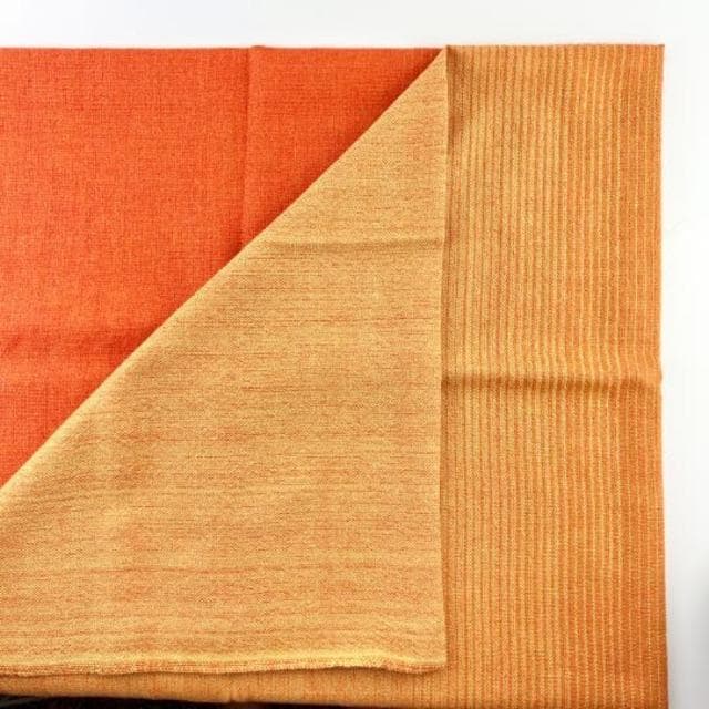 【新品】最高品質 アルパカ スローケット ブランケット オレンジ イエロー