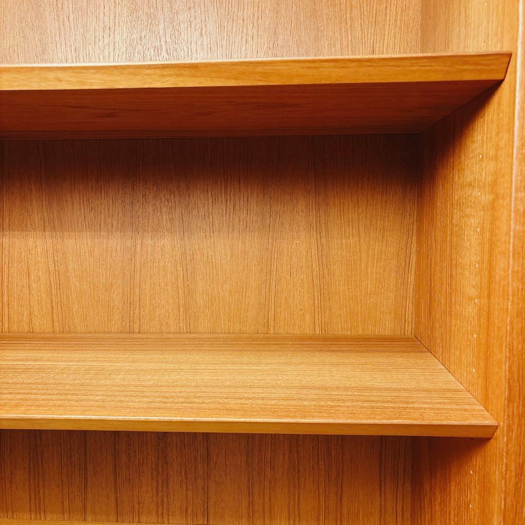 デンマーク　チーク材　ブックシェルフ　北欧家具　北欧ビンテージ