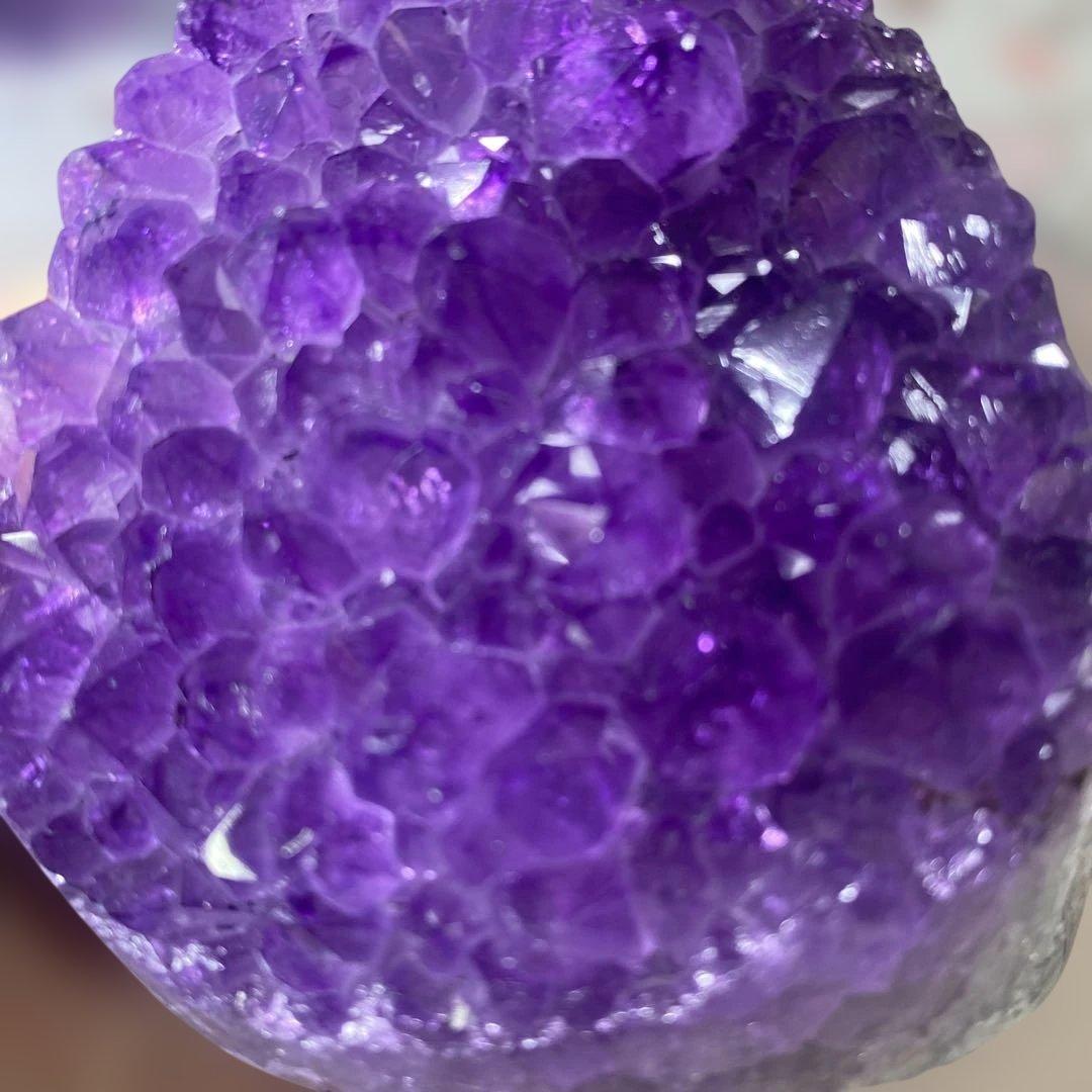 極上】ウルグアイアメジストクラスター原石（幸運水晶）天然紫水晶