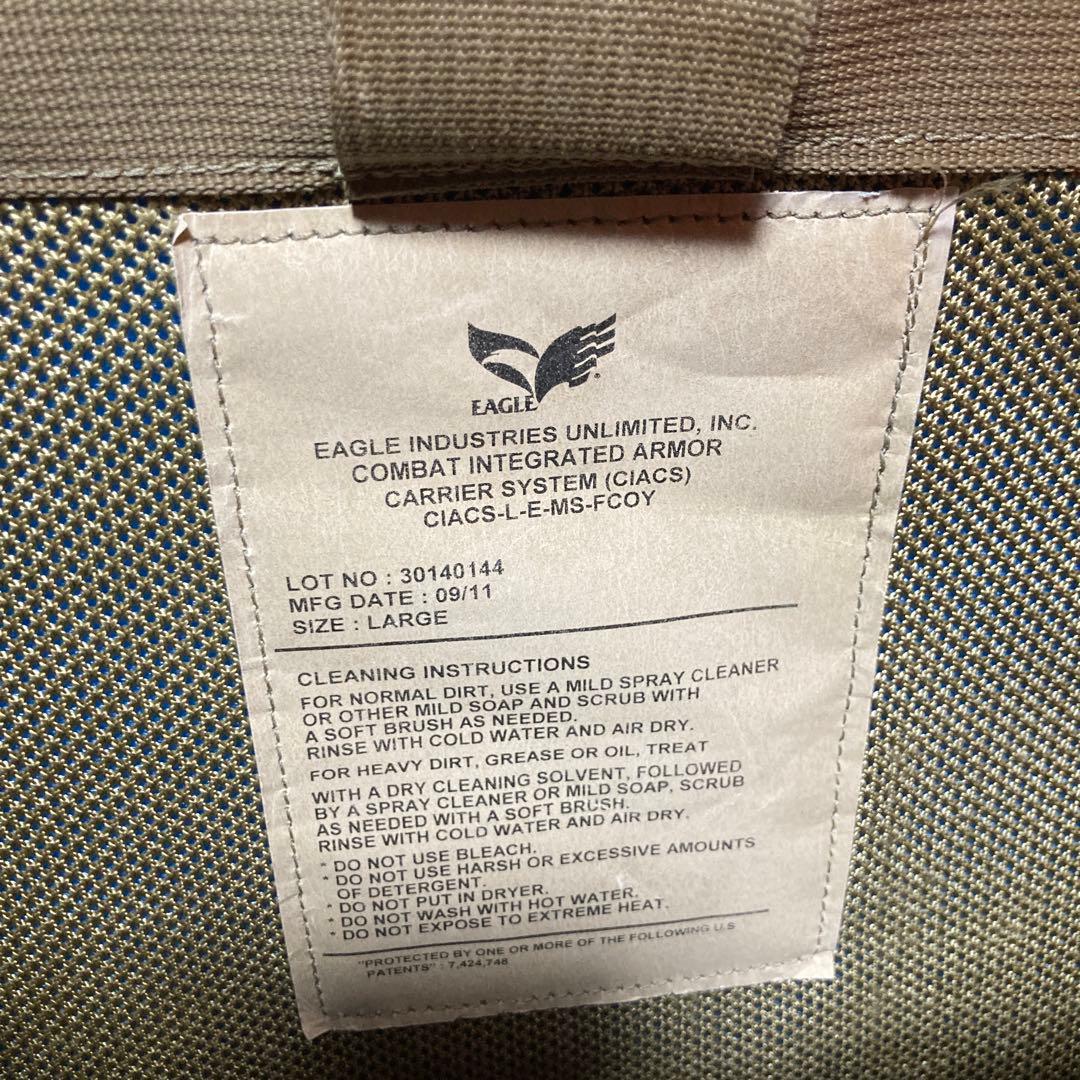 米空軍実物EAGLE CIACSボディーアーマーCB ダミープレート+ポーチ多数