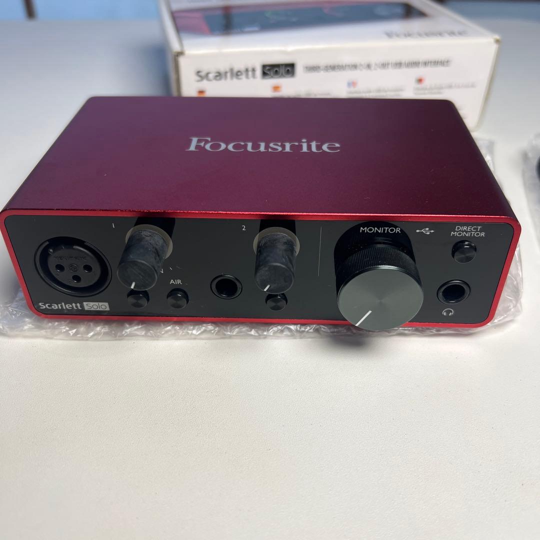 【美品】Focusrite Scarlett Solo（3rd Gen）