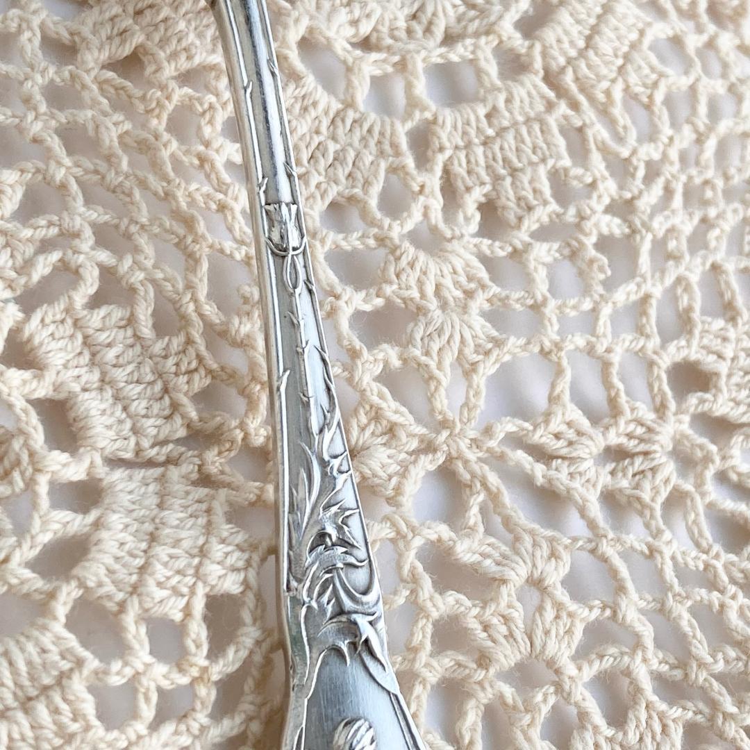 mio【Boulenger/アザミ】フランスアンティーク☆純銀P スプーン