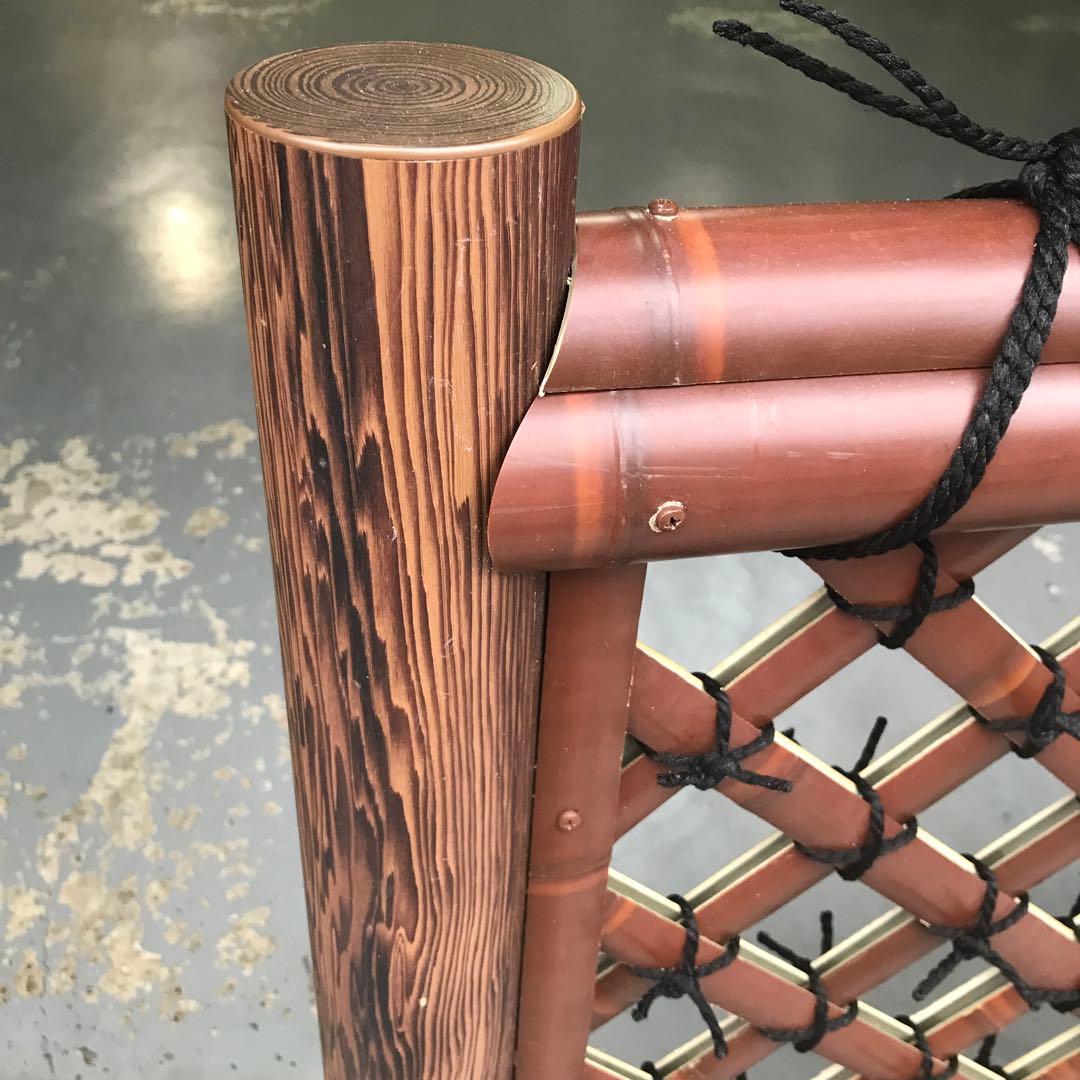 【カイナルさん専用】格子垣（人工煤竹）衝立式