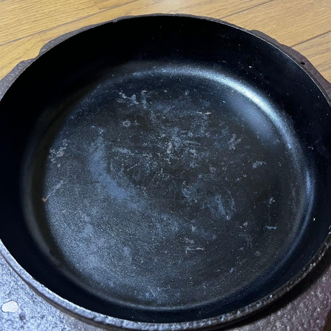 人間国宝 高橋敬典 作 山形鋳物 鉄鍋 すき焼き鍋 正寿堂 銘あり 23cm