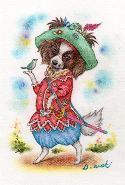 フォロワー様は価格から10％OFF【ペット画オーダー制作（A5用紙 1匹