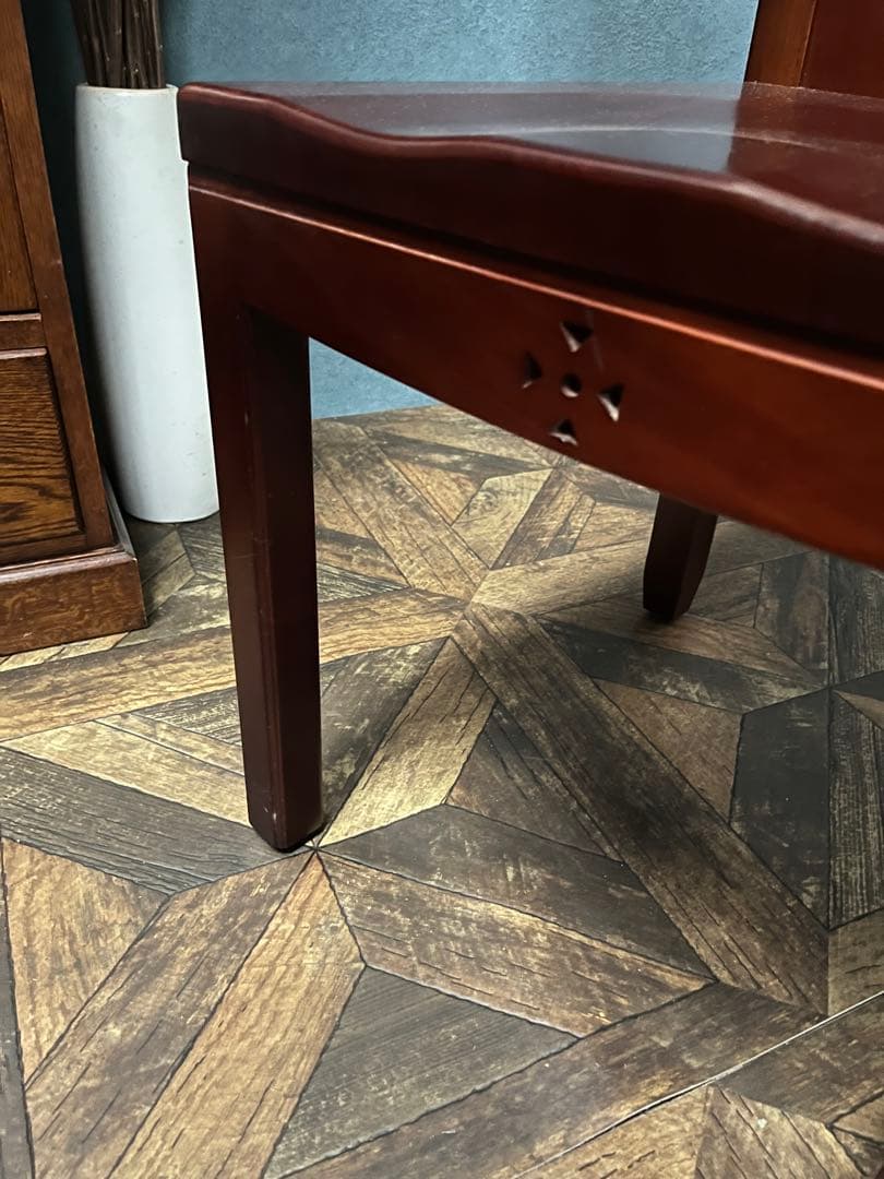 木製 椅子 ② アンティークチェア インテリア クラシック 木彫