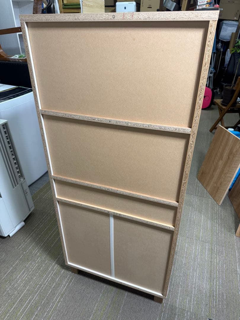 【美品】ニトリ　フレンチカントリー調キャビネット　(キャビネットW131)